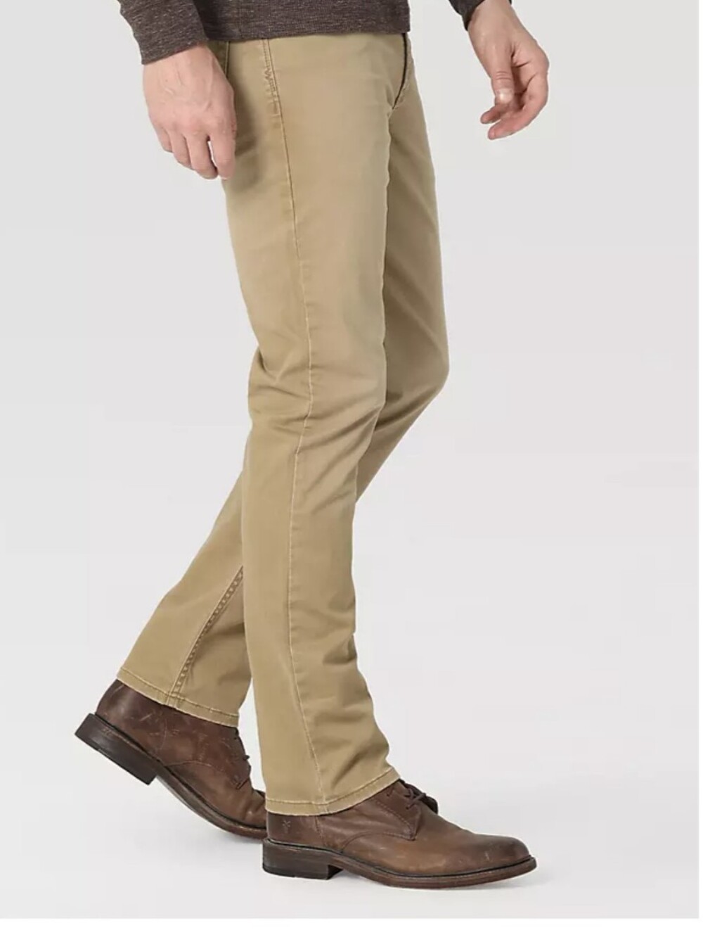 Wrangler Men's Five Star Premium Slim Straight Pants Khaki Size 29x30 Like New